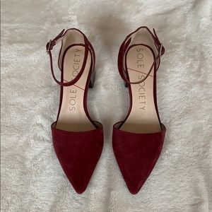Burgundy heels
